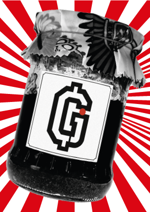 jam jar with GangJam logo ‘G’